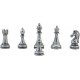 Classic Antique Copper Chess Set Handmade Pieces and Natural Solid Wooden Chess Board with Pearl Design Around Board and Storage Inside King 2.96 inc