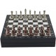 Antique Copper Classic Metal Chess Set for Adults,Handmade Pieces and Different Design Wooden Chess Board with Storage