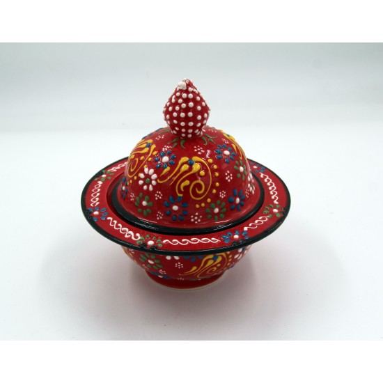 15cm Ceramic Dantel Sugar Bowl