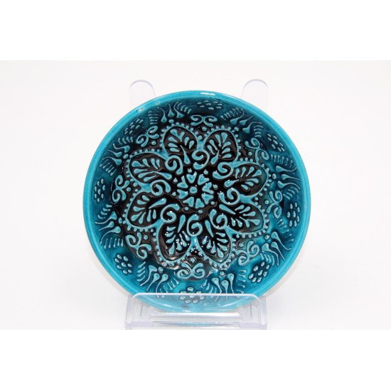 10cm Ceramic Turquoise Bowl