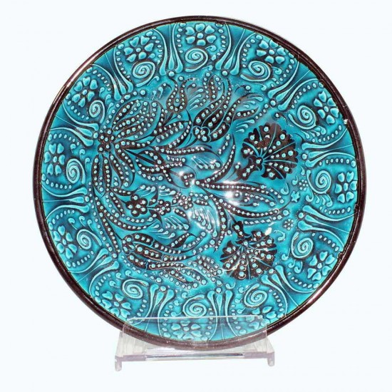 20cm Ceramic Turquoise Bowl