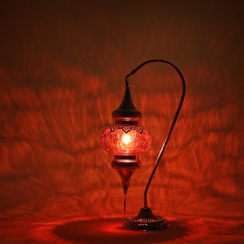 Mosaic Ottoman Camel Neck Table Lamp