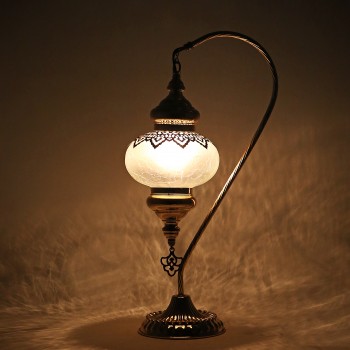 Mosaic Ottoman Table Camel Neck Lamp