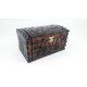 Traditional Turkish Hand Carved Wooden Jewelry Box, Wooden Trunk, Wooden Box, Handmade Jewelry Box